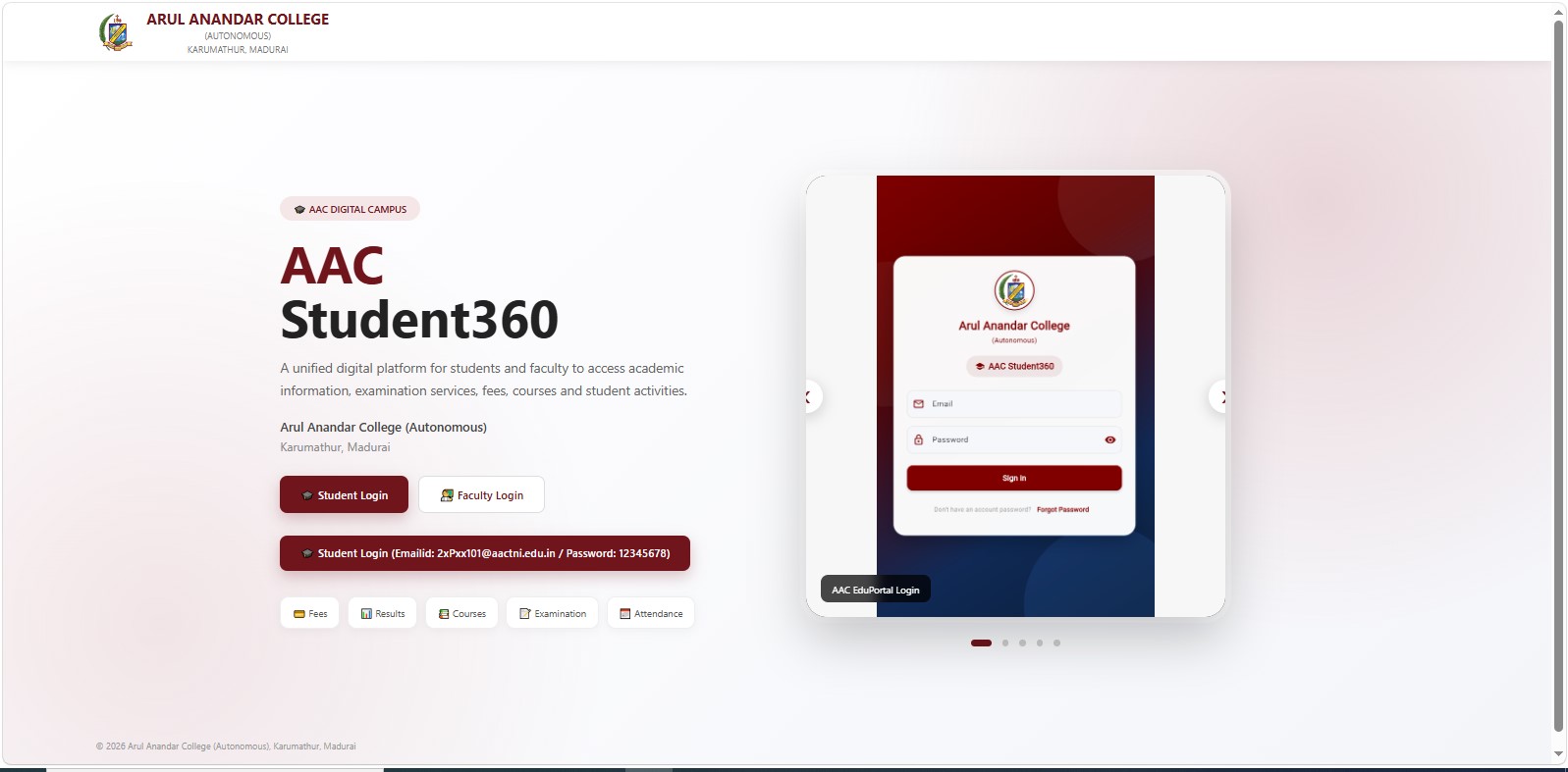 AAC STUDENT APP 360